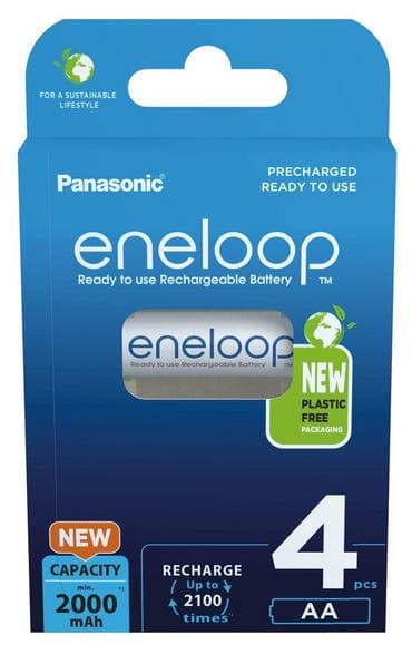 Eneloop AA 2000mAh akut 4 kpl