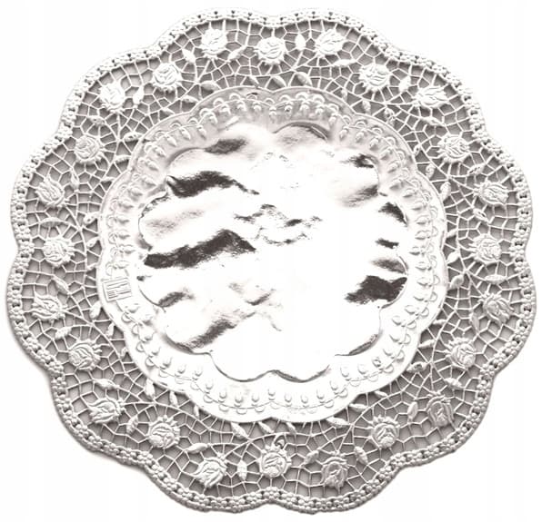 Dekorativ servett 17 cm silver 1 st