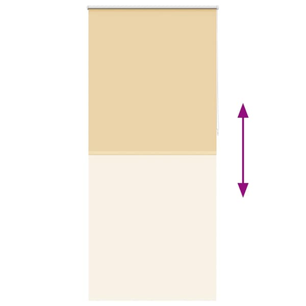 Beige mørklægningsgardin 80 x 230 cm
