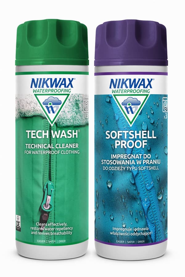 NIKWAX SoftShell Proof Tech Wash 2x300ml Set Jacka Vattentätning