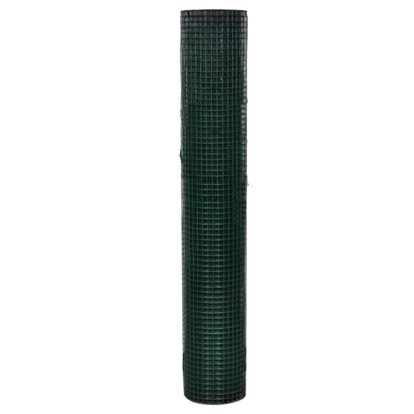 vidaXL Verkkoaita, sinkitty teräs, 1x25 m, vihreä