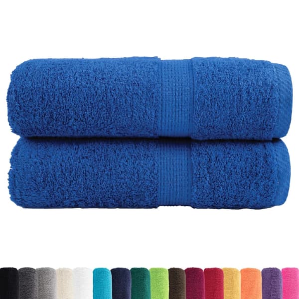 vidaXL Premiumhanddukar SOLUND, 2-pack, Blå, 30x30 cm
