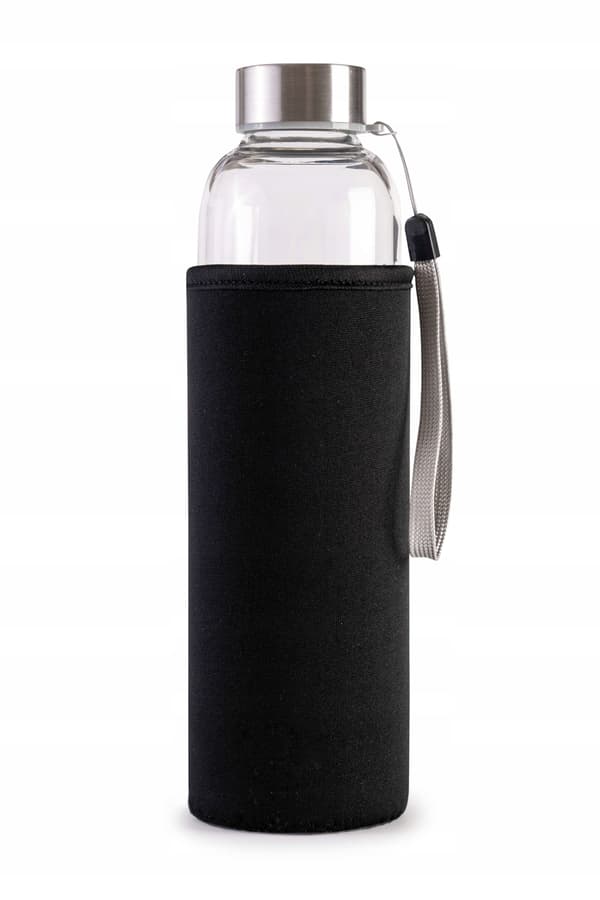 Glasflaske med teinfuser 500 ml til kontorbrug