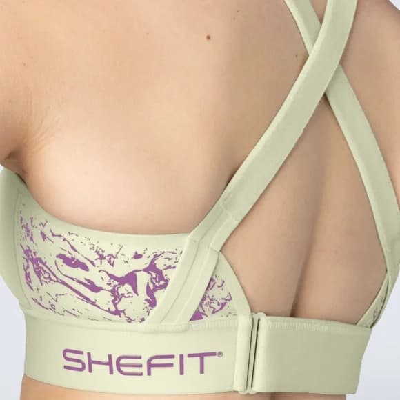 SHEFIT GRÖN SPORT-BH MED MEDIUM STÖD JUSTERBAR M