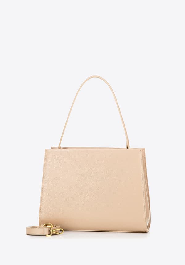 Wittchen Dam Läderfodral med Remmar, Beige, Naturläder