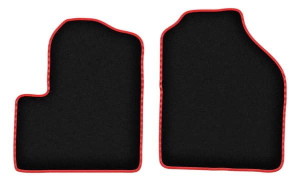 Velourmåtter med rød kant til Ford Connect kombivan (2003-2012)