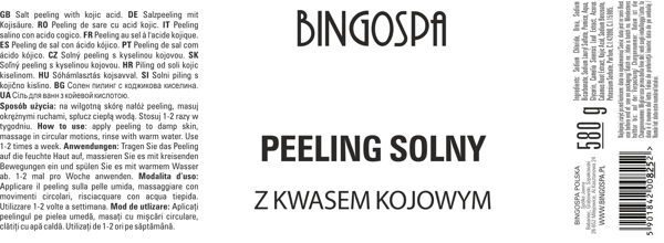 Saltpeeling med kojinsyre 580 g BINGOSPA