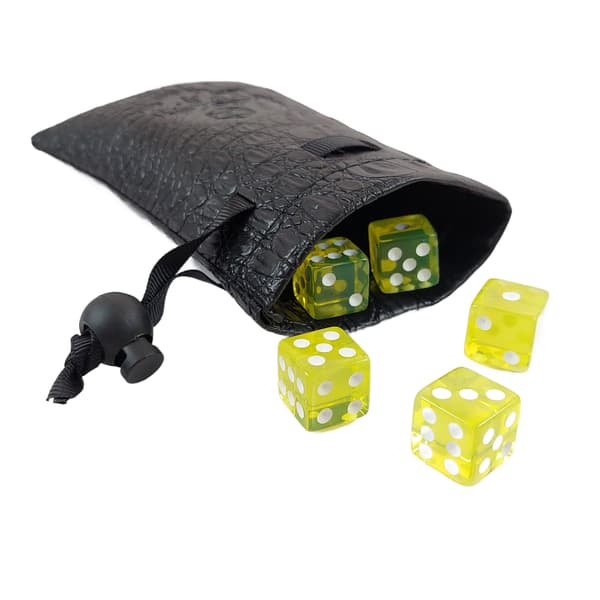 RPG Terninger Golden Ears Sekssidede D6 Terninger 1,6 cm