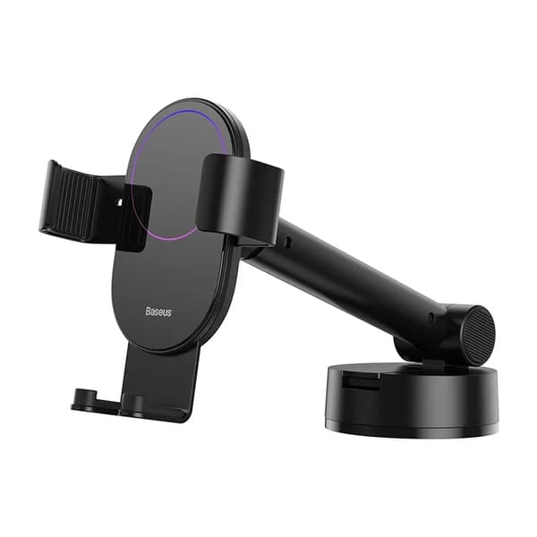 Baseus Simpslism Gravity Bilholder med Sugekop (Sort)