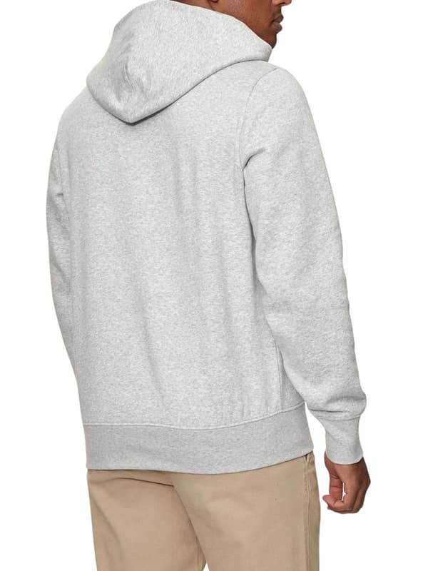 TOMMY HILFIGER grå hættetrøje til mænd, størrelse S