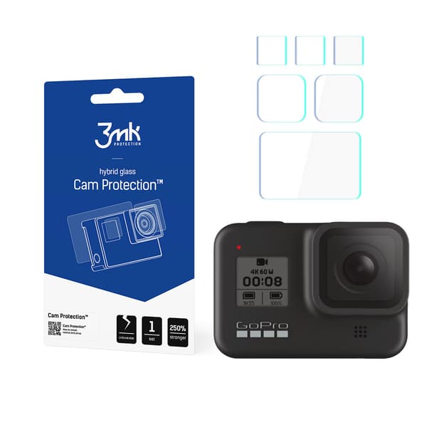 GoPro HERO 8 Black - 3mk kamerabeskyttelse