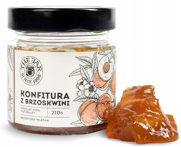 Persikosylt 210g THE JAR 61% frukt