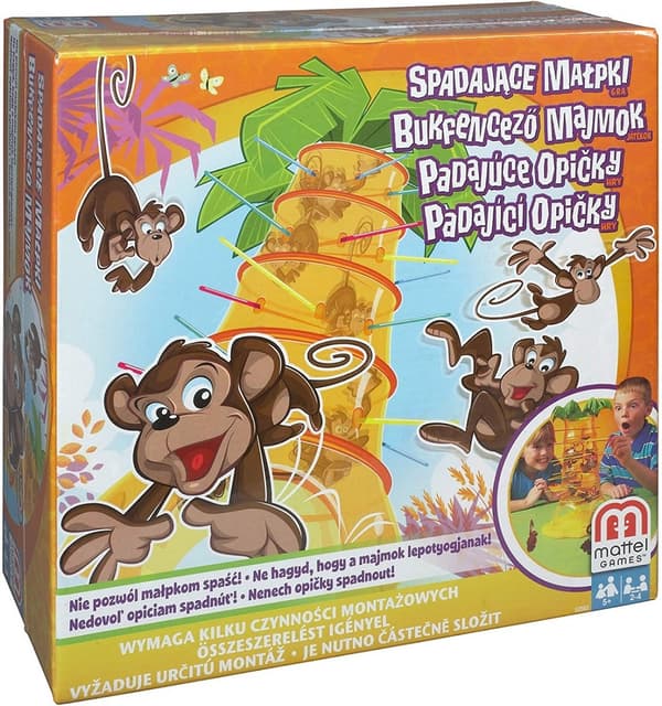MATTEL Fallande apor Spel 52563