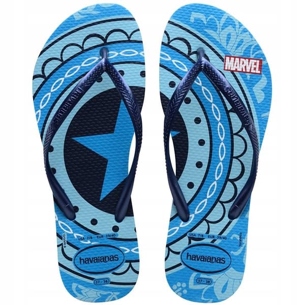 HAVAIANAS BARNFLIP-FLOPS CAPTAIN AMERICA MARVEL 29/30 0Z2A7*