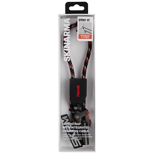 Skinarma Dyno Ve USB-C/USB-C Universal Håndledssnor med 2-i-1 Kabel Sort