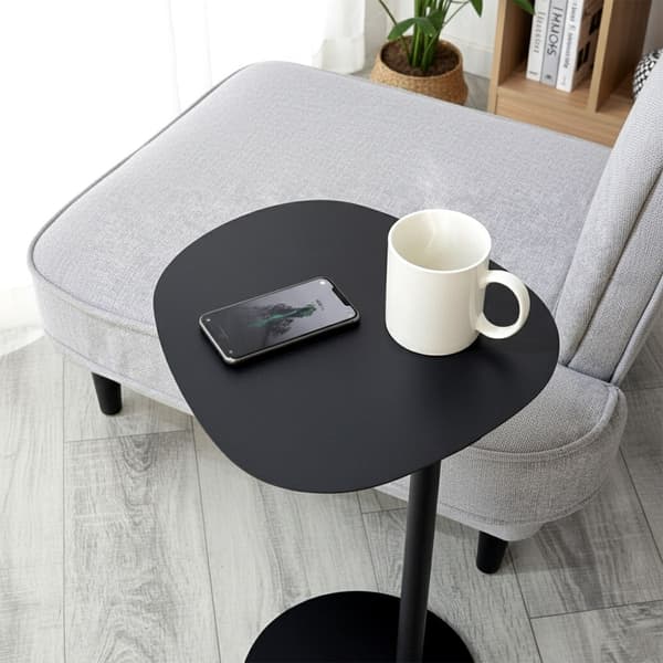 Sofabord metal sort 35x25x53 cm