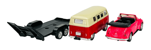 Welly 2-pack VW T1 BUS + VW Bubbla 1:34