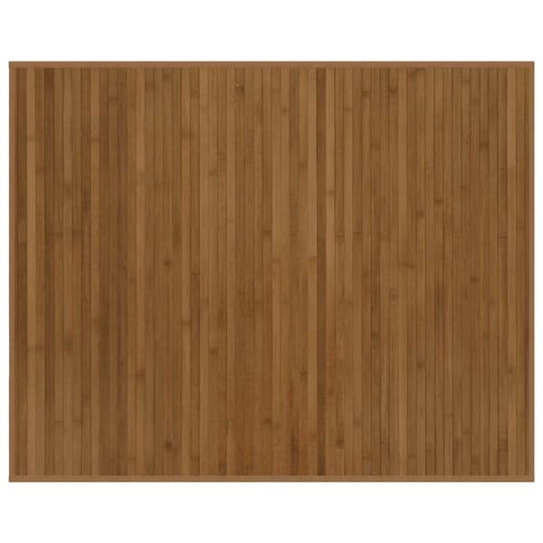vidaXL Suorakulmainen matto, ruskea, 80x100 cm, bambu