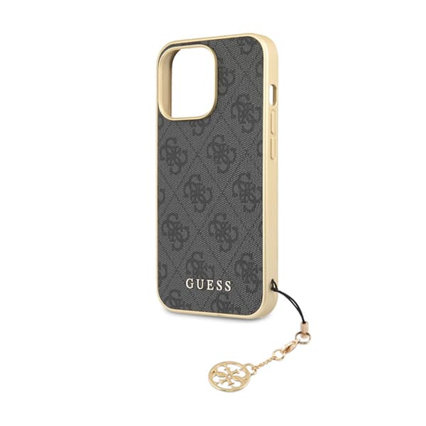 Guess 4G Charms Collection - iPhone 14 Pro-skal (grått)