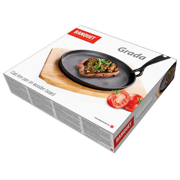 STØBEJERNSPANDE MED TRÆBRÆT BANQUET