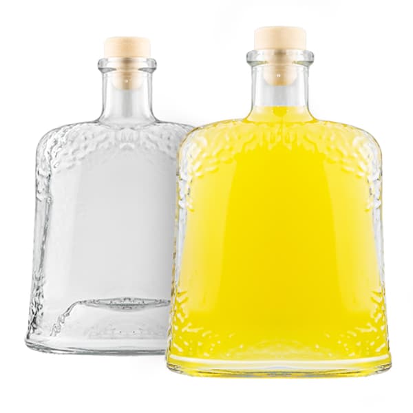 5x Glasflaskor Is 500ml med Kork för Vinlikörer 0,5l