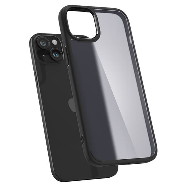 Spigen Ultra Hybrid - Skal till iPhone 15 (Frostsvart)