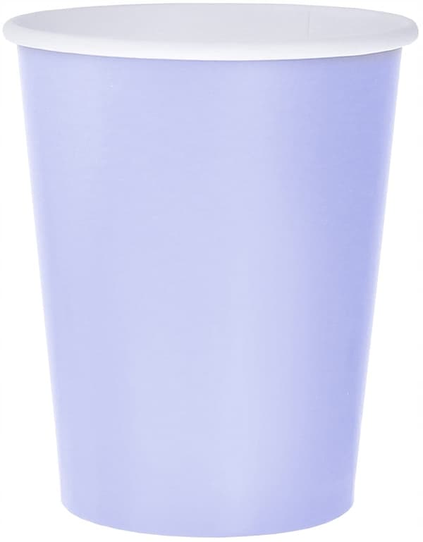 Pappmuggar enfärgade lavendel 270ml 14 st