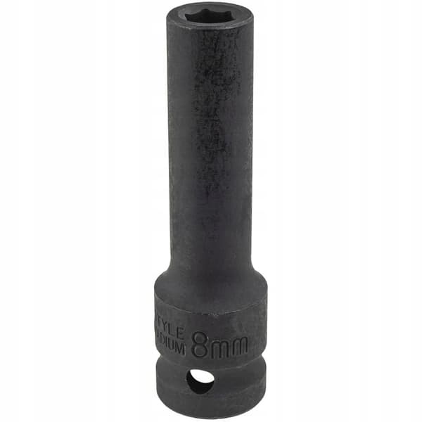 Lång impactssockel 1/2 tum 8 mm