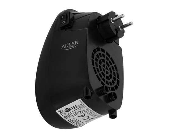 SORT STIKKONTAKTVARMEVENTILATOR AD 7726 - DE-AD7726