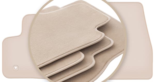 PREMIUM beige gulvmåtter til: Ford Transit Connect varevogn 2013-2017