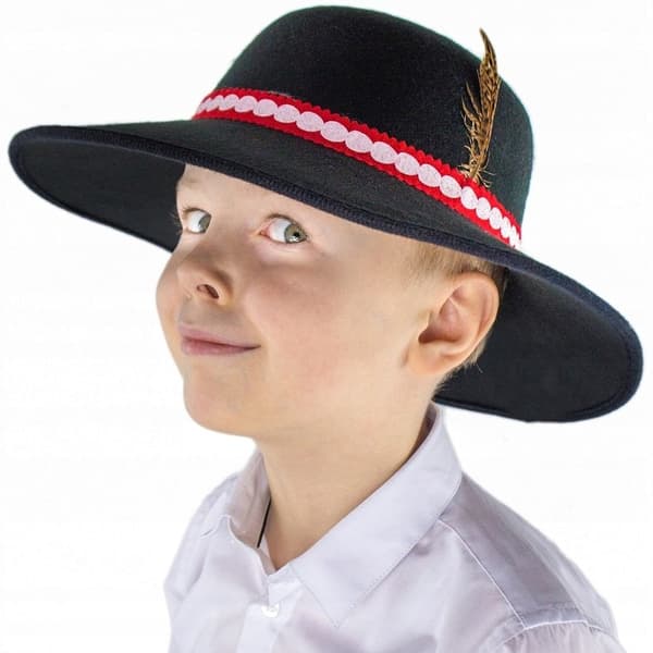 Highlander hat med fjer 1 stk.
