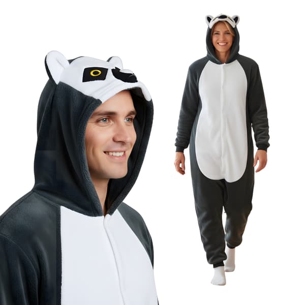 Kigurumi-pyjamas Lemur storlek 145-155 cm