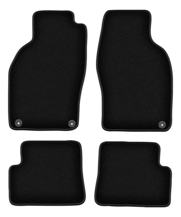BASIC mustat velour-lattiamatot: Saab 9-3 I avoautoon (1998-2003)