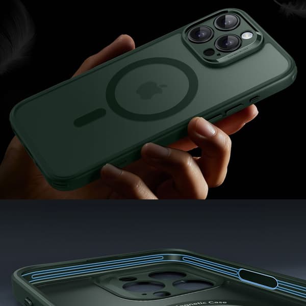 ESR CLASSIC PRO SÆT HALOLOCK MAGSAFE IPHONE 16 PRO MAX FROSTED GRØN