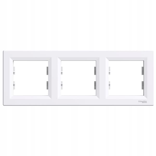 Asfora hvid ramme 3X vandret EPH5800321
