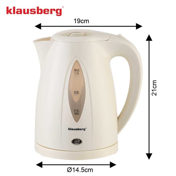 SÄHKÖKANSI 1,2 L KLAUSBERG KB-9002 KERMAN VÄRI