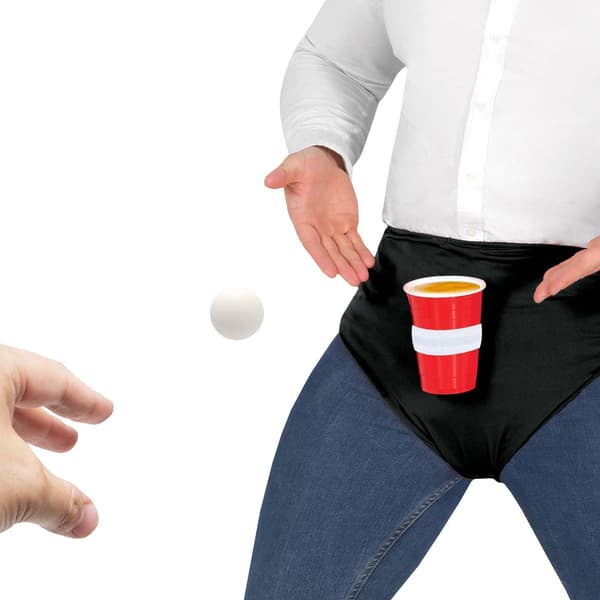 Beer Pong Ping Spel Trosor Set Party Byxskydd