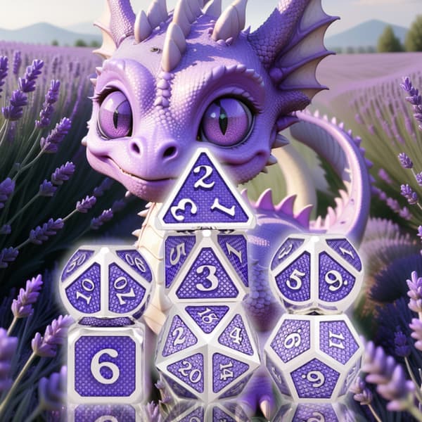 Dragon Baby RPG -noppasarja, 7 metallinoppaa