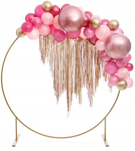 Blank rund ballon 60 cm, rosaguld 1 stk.