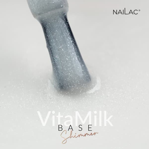 VitaMilk Base Shimmer NaiLac 7ml Hybrid Base -meikkivoide