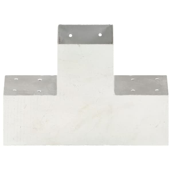 vidaXL X-formade kopplingar, 4 st, galvaniserad metall, 101x101 mm