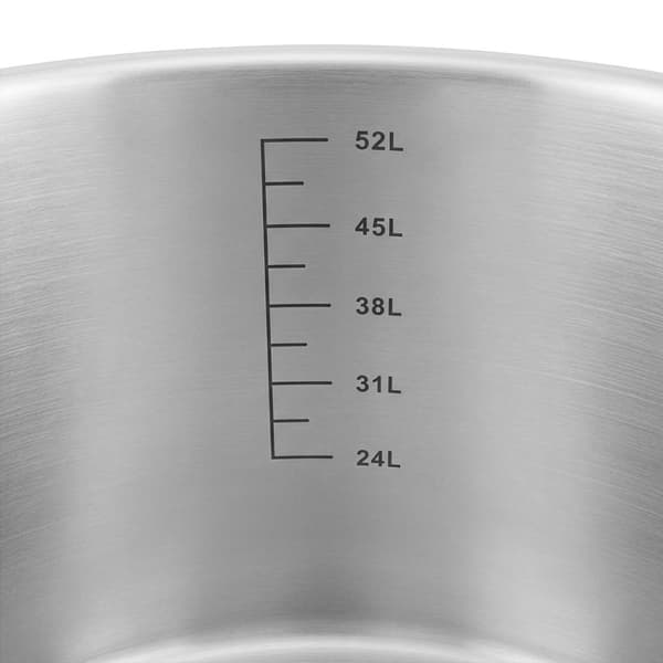Mega-M PRO gastronomi gryta med lock 58l 50 cm diameter 30 cm höjd