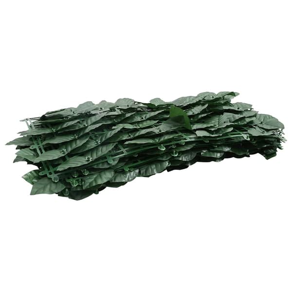 vidaXL balkonskærm mørkegrønne blade 200x150 cm