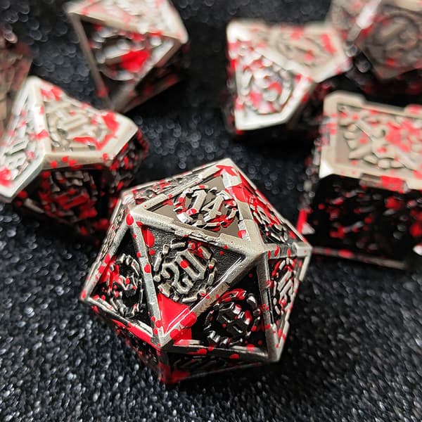 Paladin's Sacrifice RPG terningsæt med 7 metalterninger