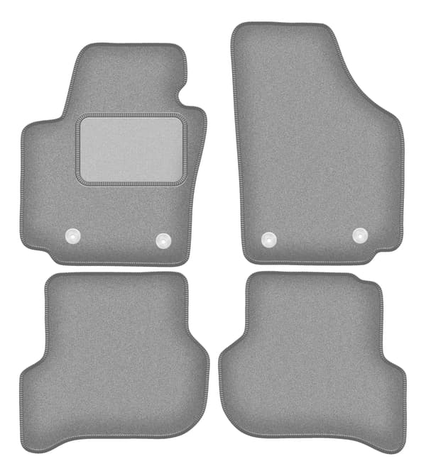 Askgrå bilmattor för Seat Altea XL minivan (2006-08.2008)