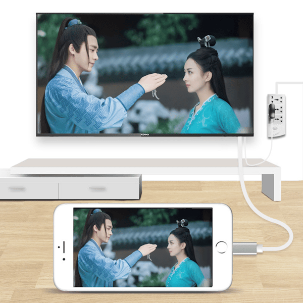 Lightning till HDMI-adapterkabel för skärmavbild