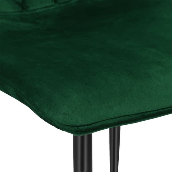 Dexter polstret stol, mørkegrøn velour