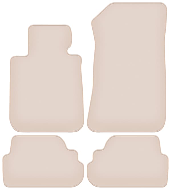 mattor PREMIUM beige för BMW 1 E88 kabriolet 2004-2011