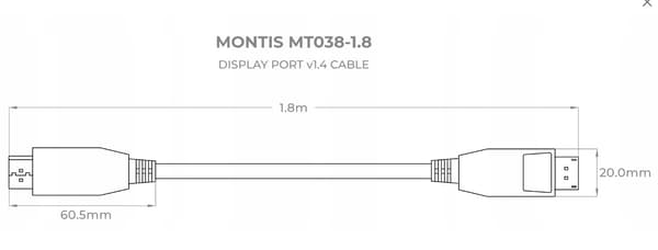 DISPLAYPORT-KABEL DISPLAYPORT DP 1.4 8K 4K DSC