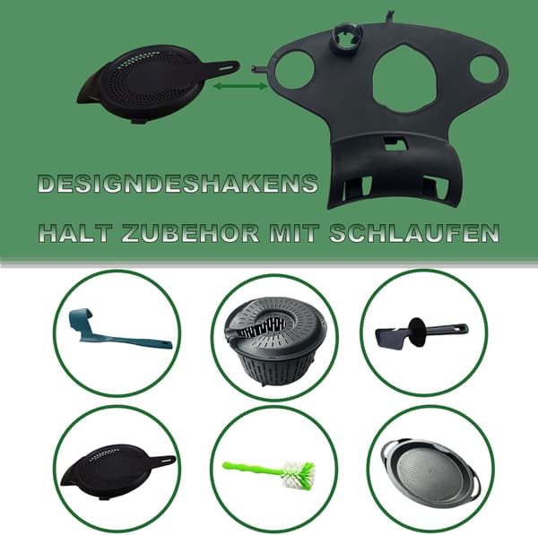 HOLDER TIL THERMOMIX TM6 TM5 MULTIFUNKTIONEL ORGANIZER TIL 6 TILBEHØR